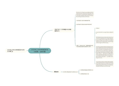 2020年上半年英语四级范文背诵：住房问题