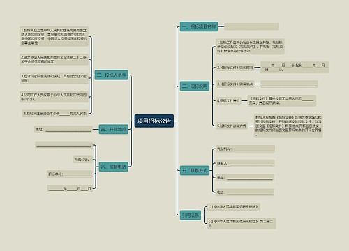 项目招标公告