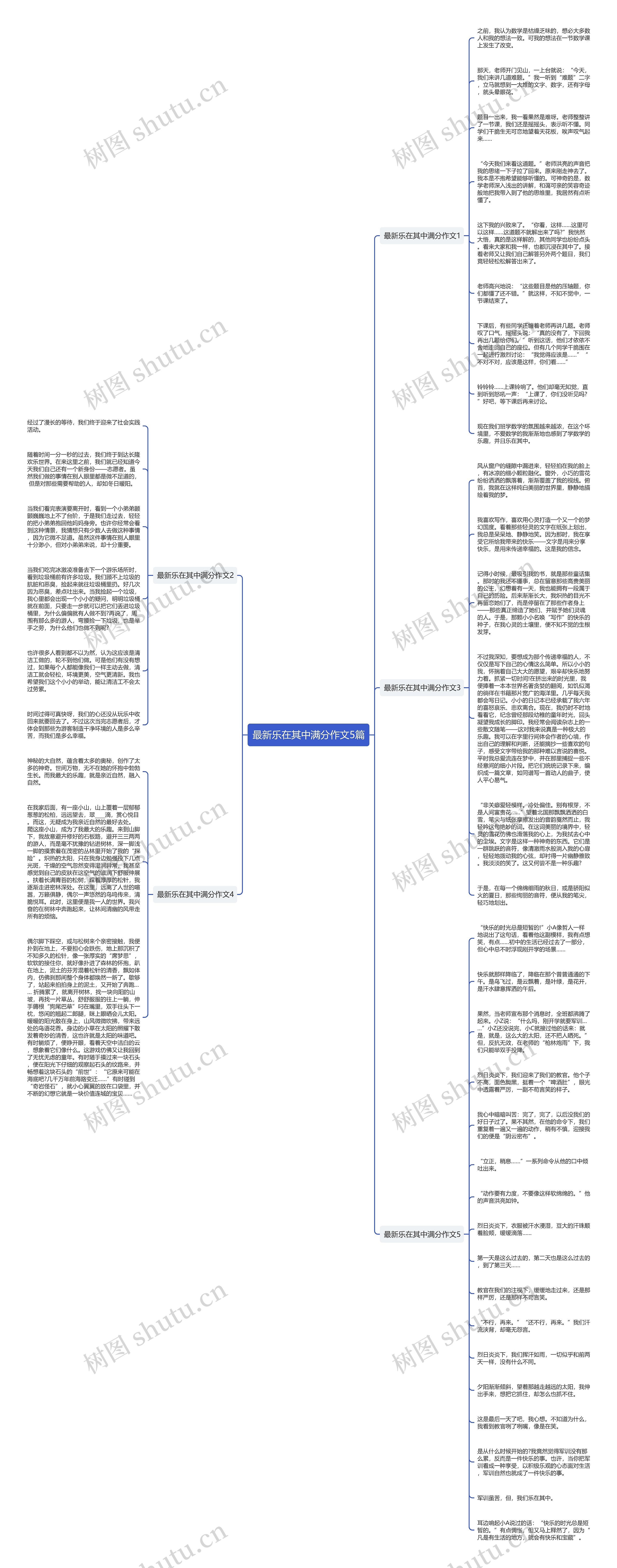 最新乐在其中满分作文5篇思维导图