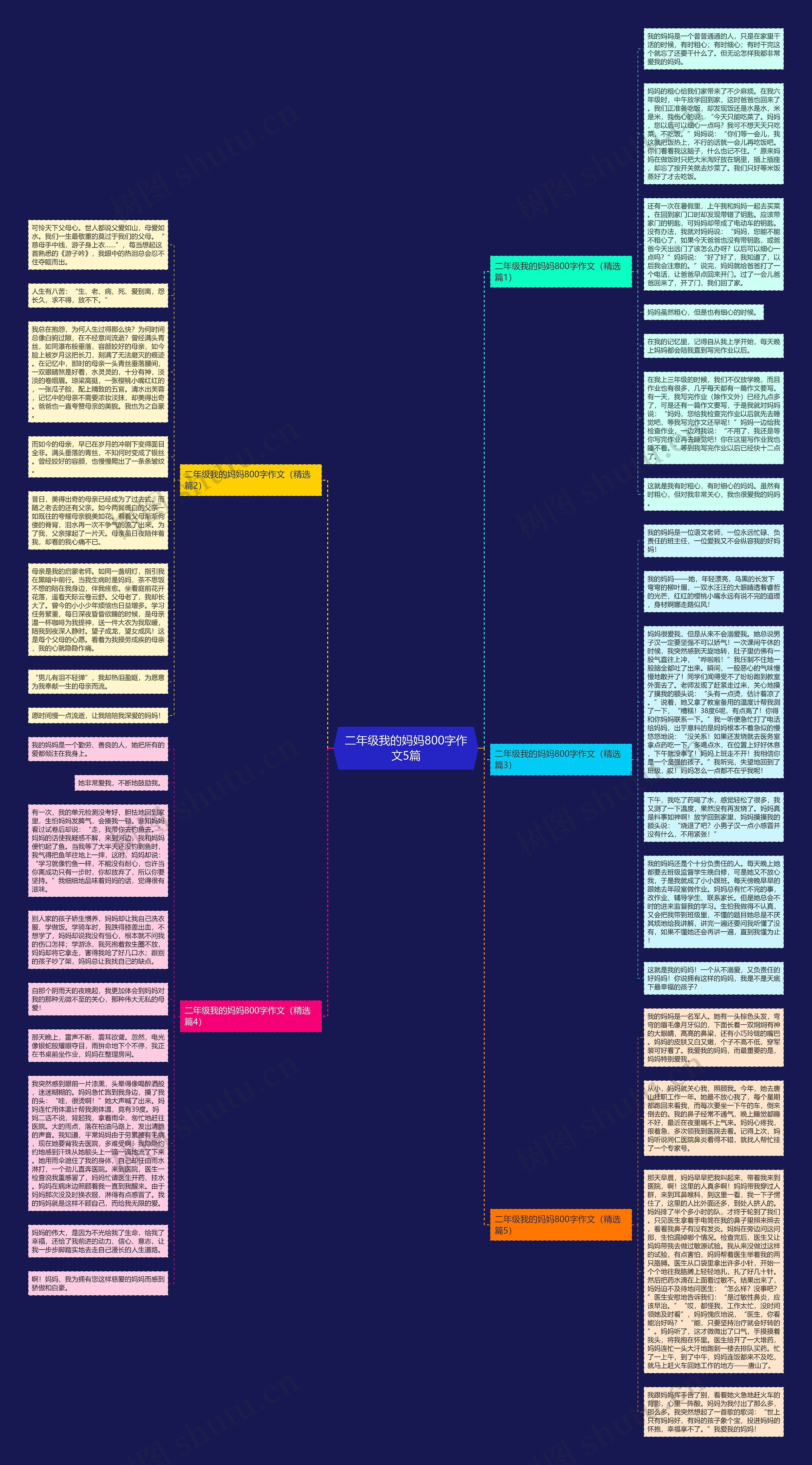 二年级我的妈妈800字作文5篇