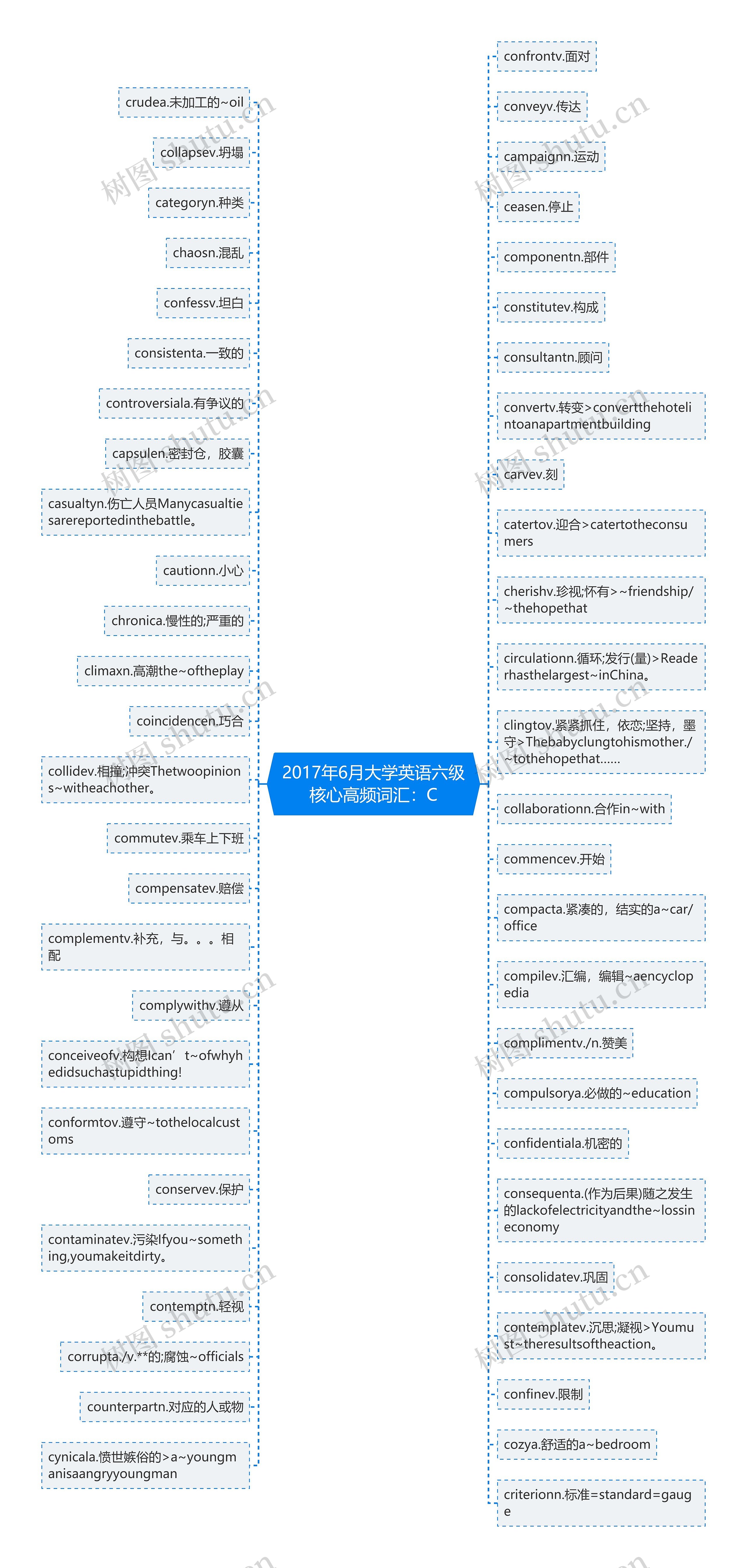 2017年6月大学英语六级核心高频词汇：C