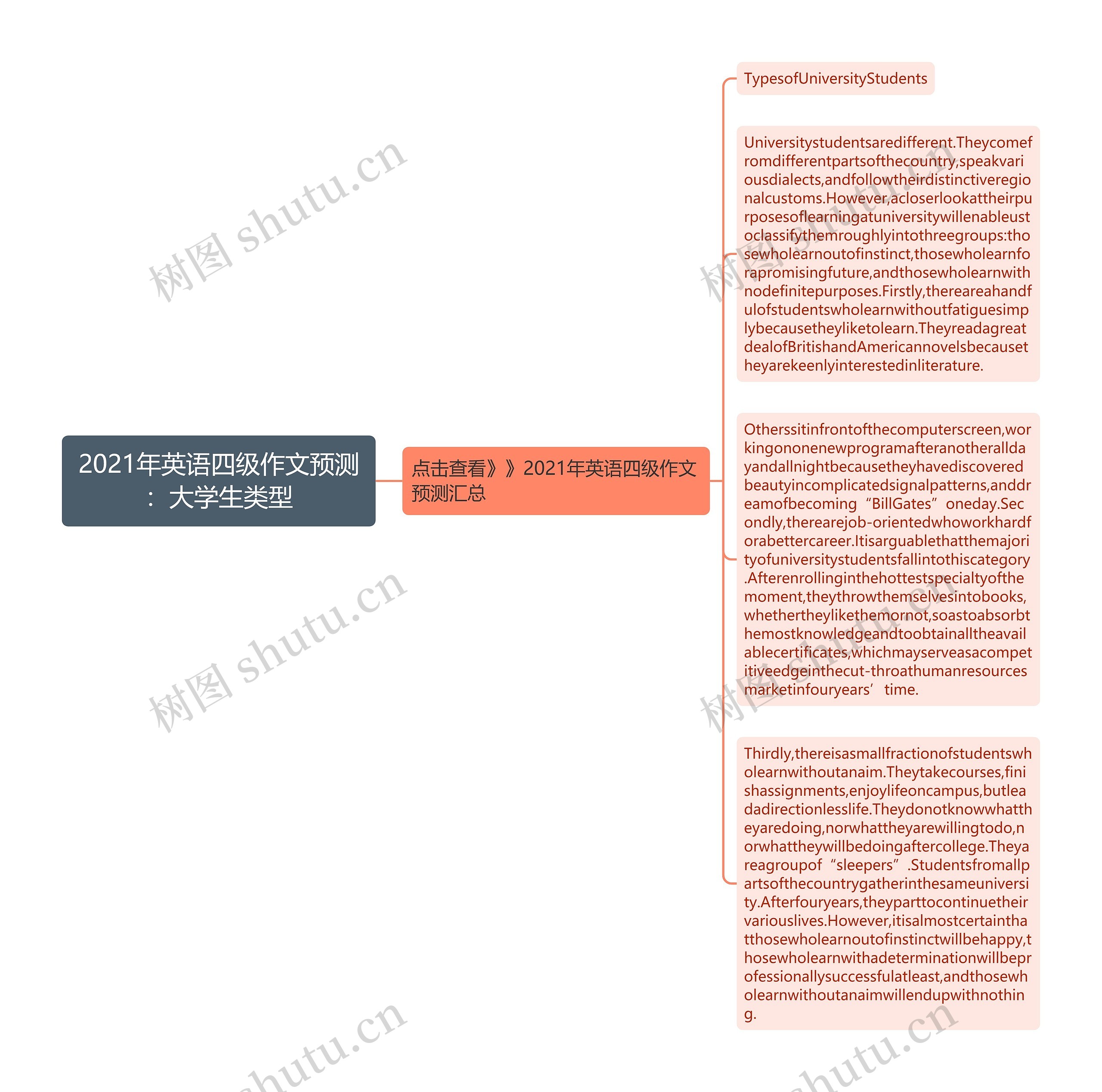 2021年英语四级作文预测：大学生类型