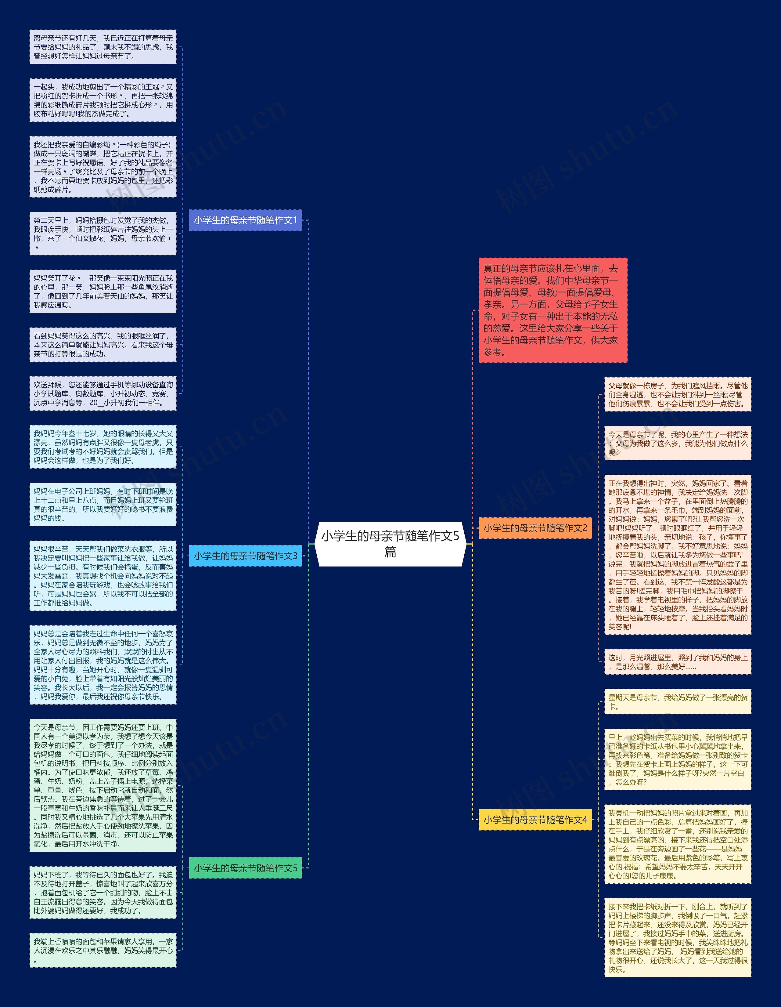 小学生的母亲节随笔作文5篇