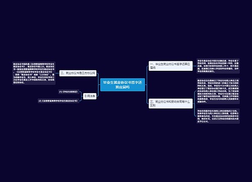 毕业生就业协议书签字还算应届吗