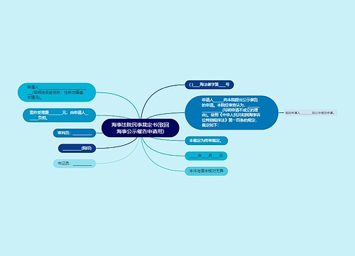 海事法院民事裁定书(驳回海事公示催告申请用)