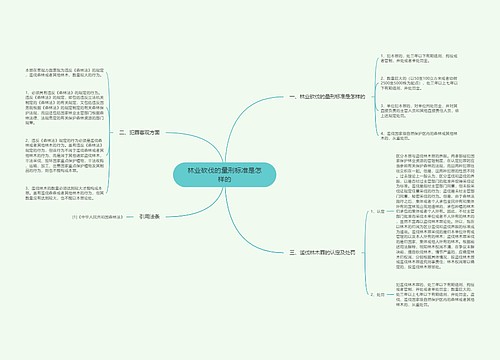 林业砍伐的量刑标准是怎样的