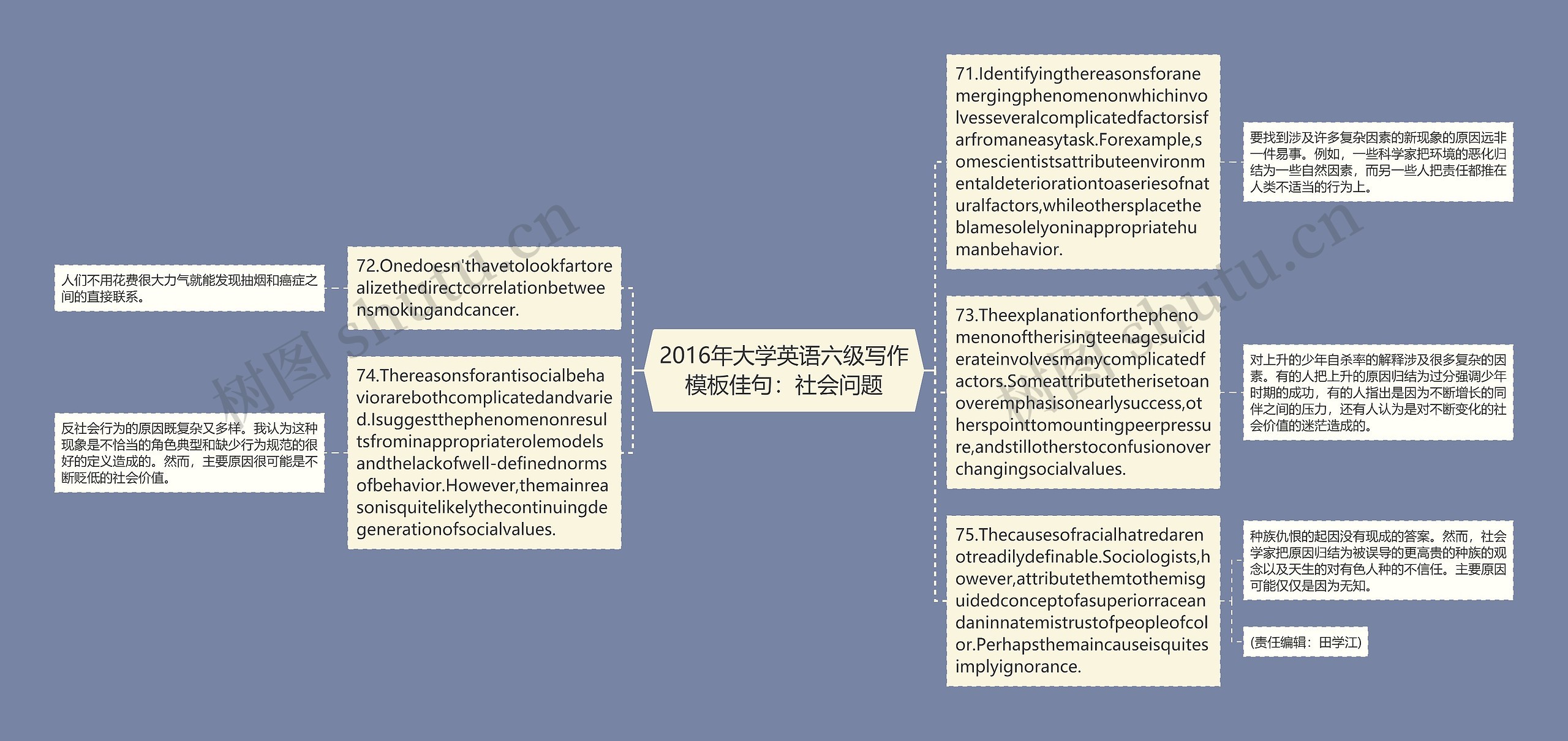 2016年大学英语六级写作模板佳句：社会问题