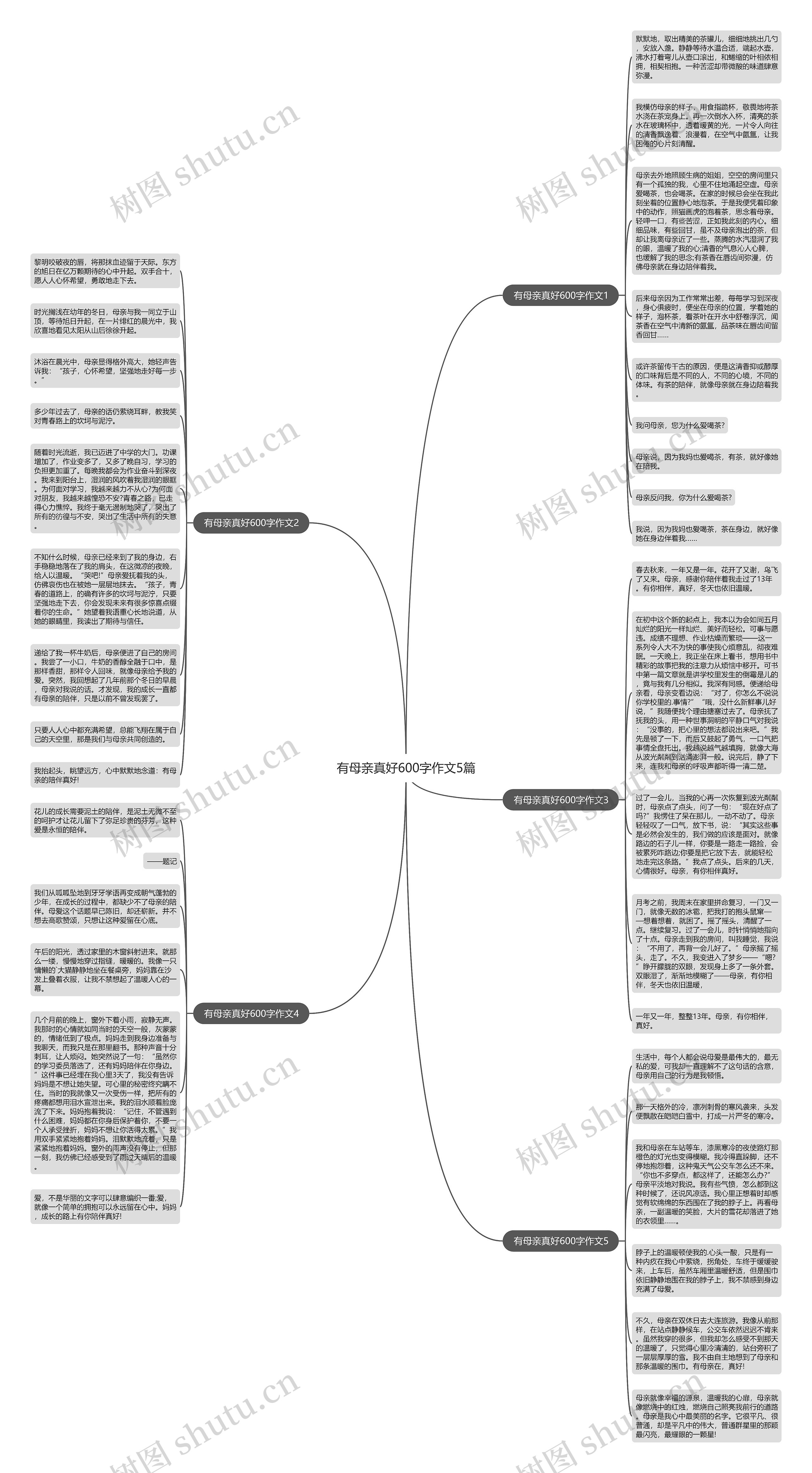 有母亲真好600字作文5篇