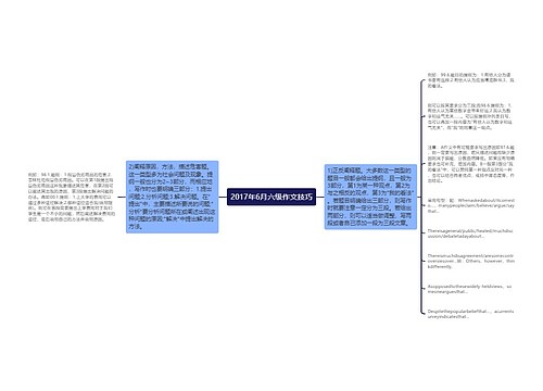 2017年6月六级作文技巧