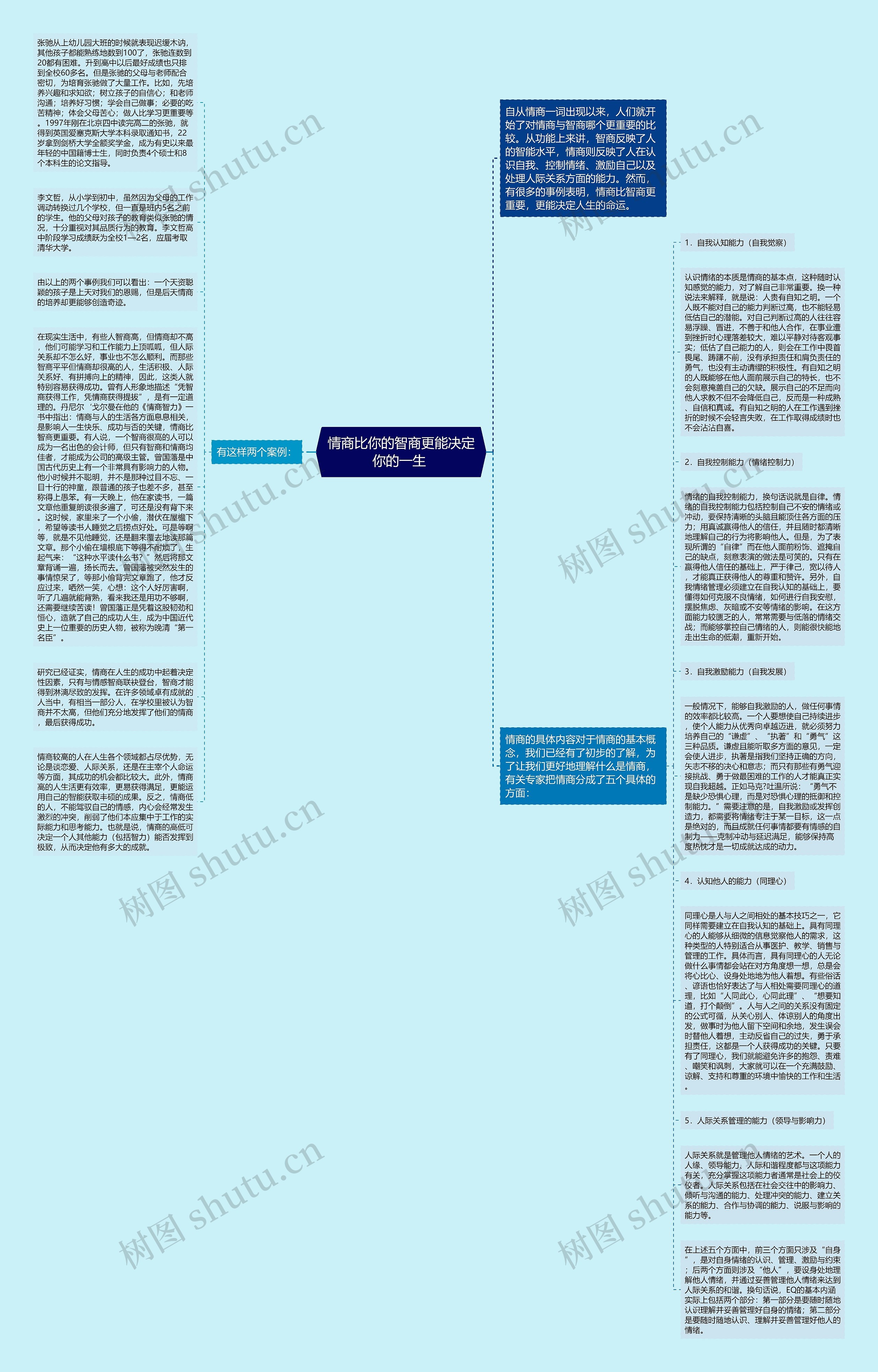 情商比你的智商更能决定你的一生 思维导图