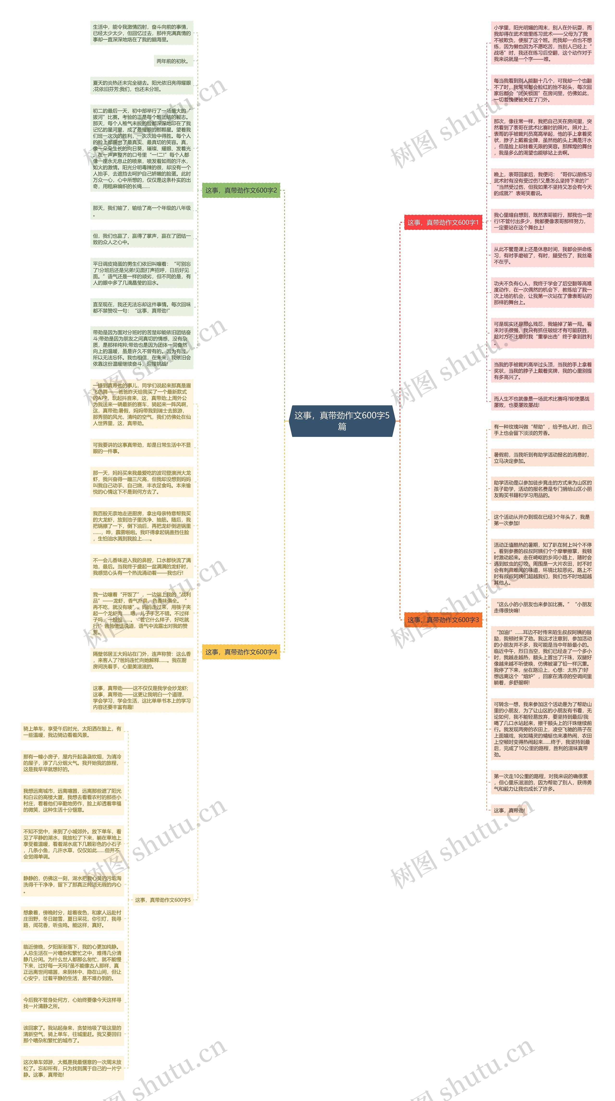 这事，真带劲作文600字5篇思维导图