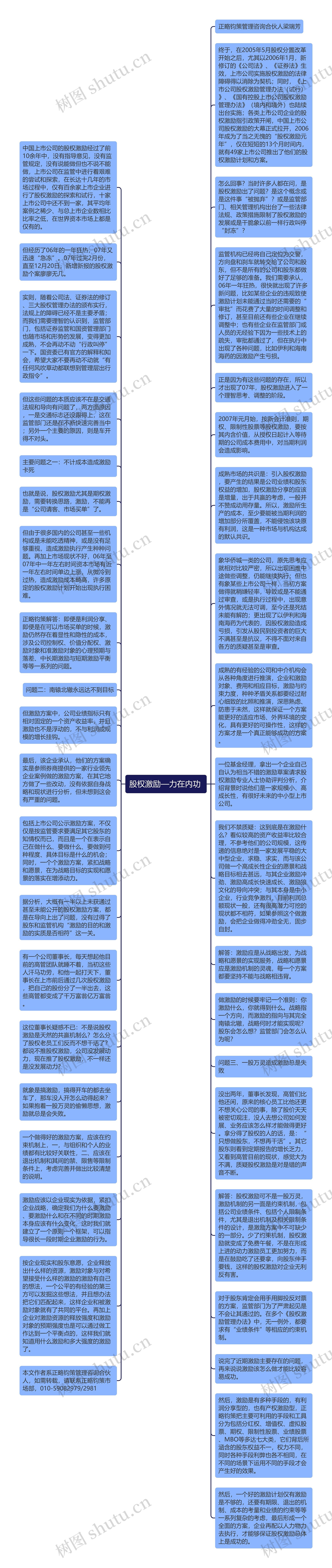 股权激励—力在内功 思维导图