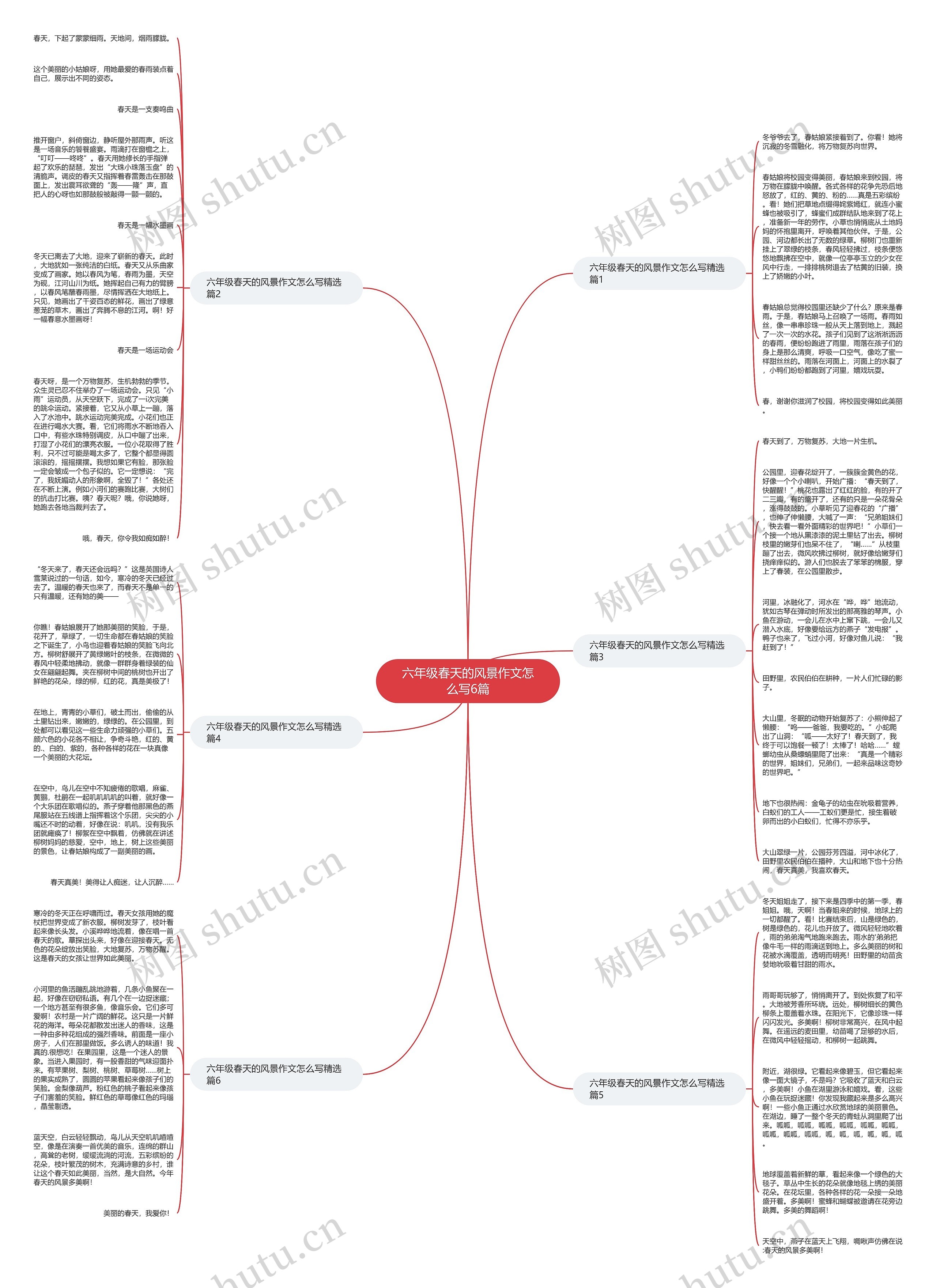 六年级春天的风景作文怎么写6篇