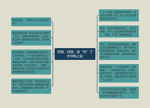 对话、对话，说“对”了才对得上话 