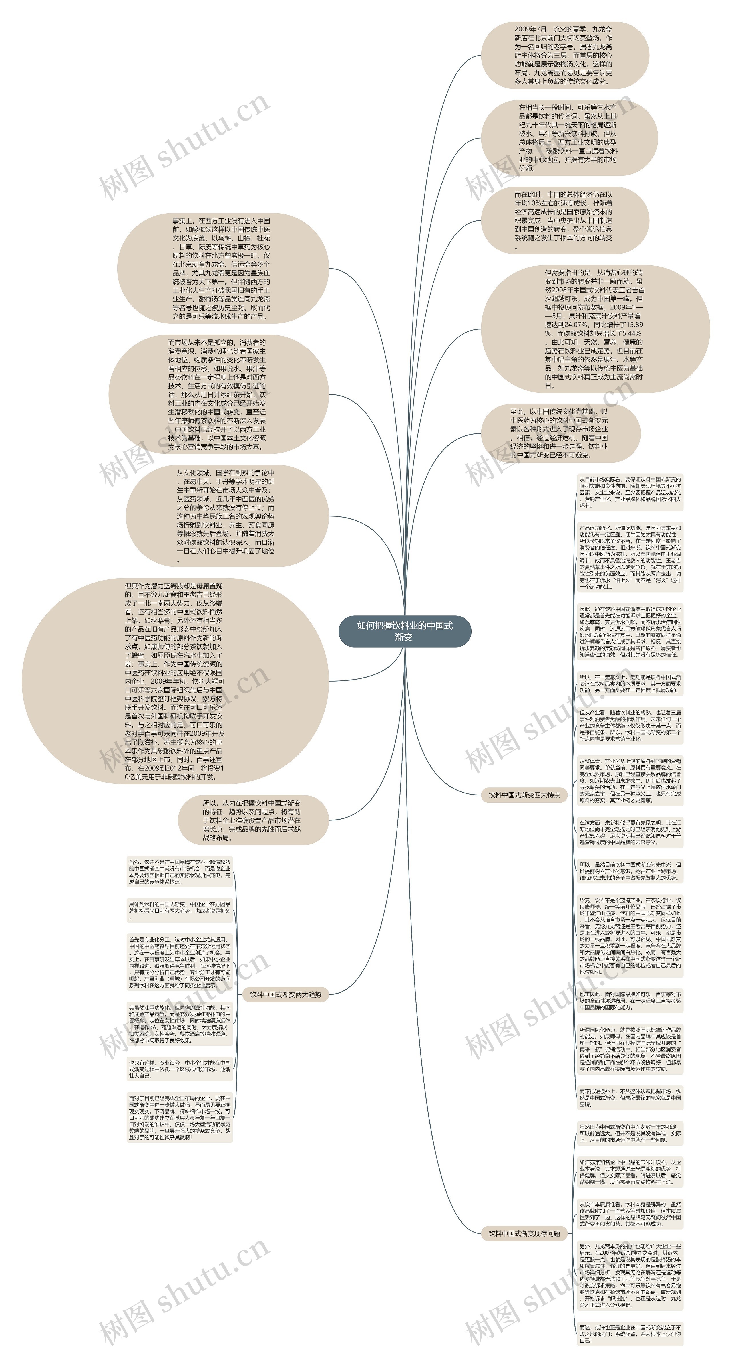 如何把握饮料业的中国式渐变 思维导图