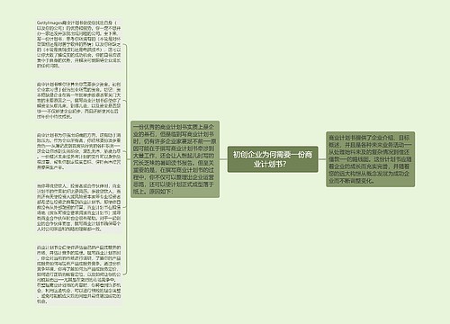 初创企业为何需要一份商业计划书？ 