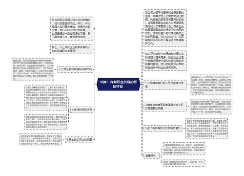 书摘：有利职业发展的职位特征 