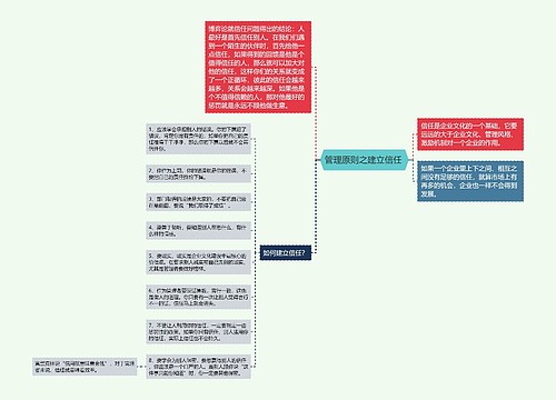 管理原则之建立信任 