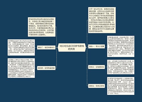 可口可乐前CEO伊韦斯特的失败 