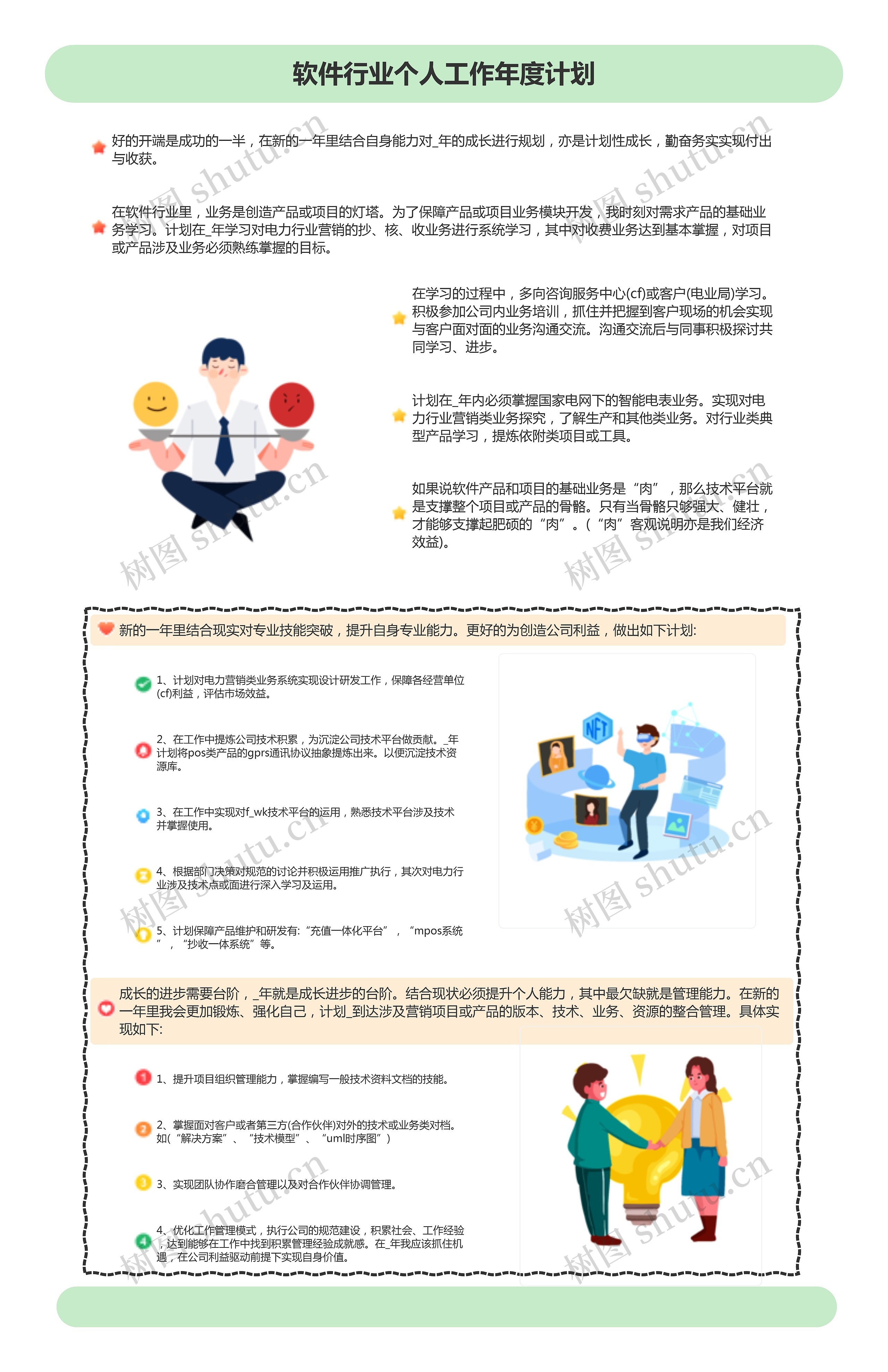 软件行业个人工作年度计划