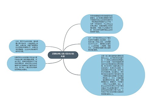 还原经营之道才是会计的本质 