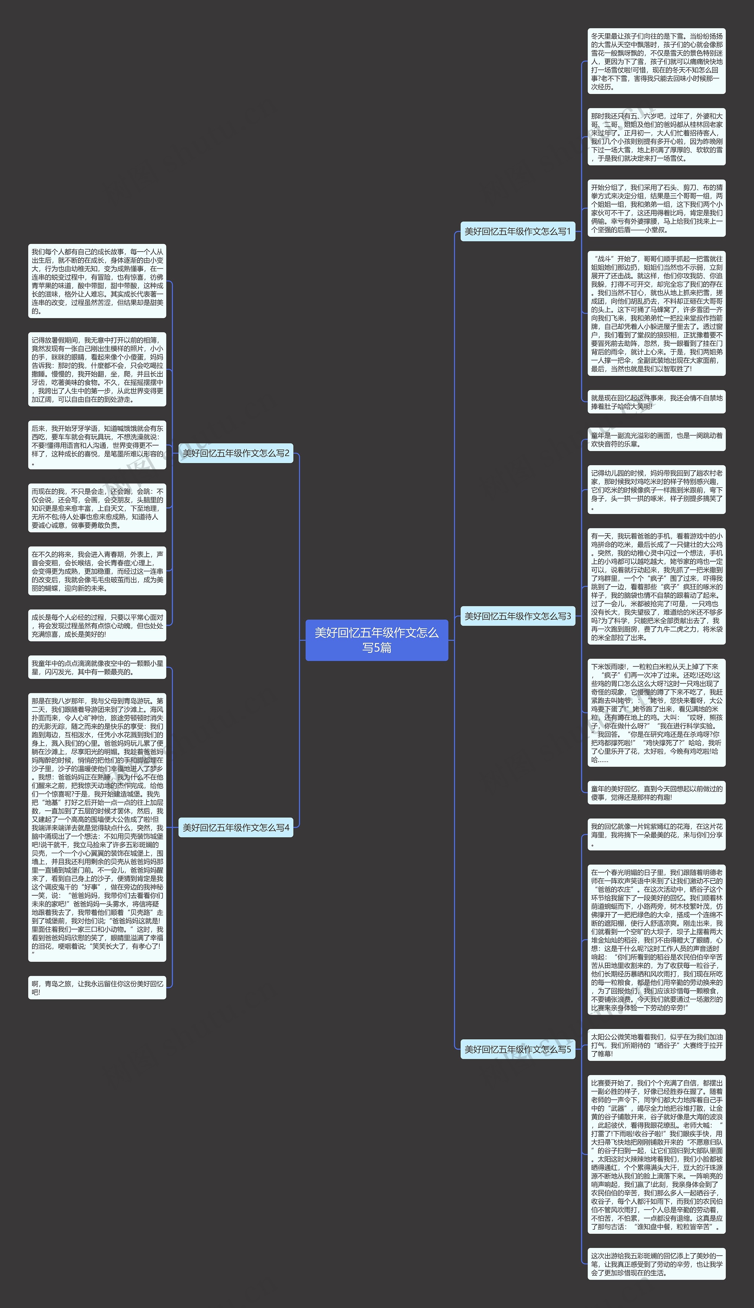 美好回忆五年级作文怎么写5篇