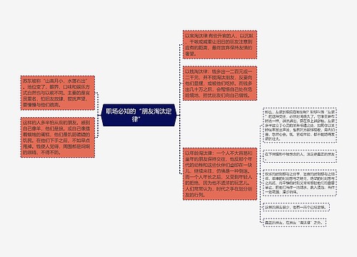 职场必知的“朋友淘汰定律” 