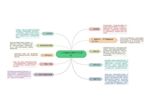 人才招聘应注意的10大误区 