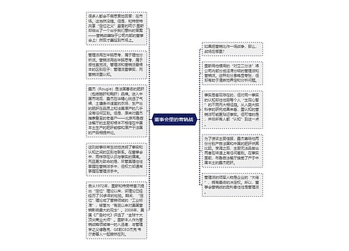 董事会里的营销战 