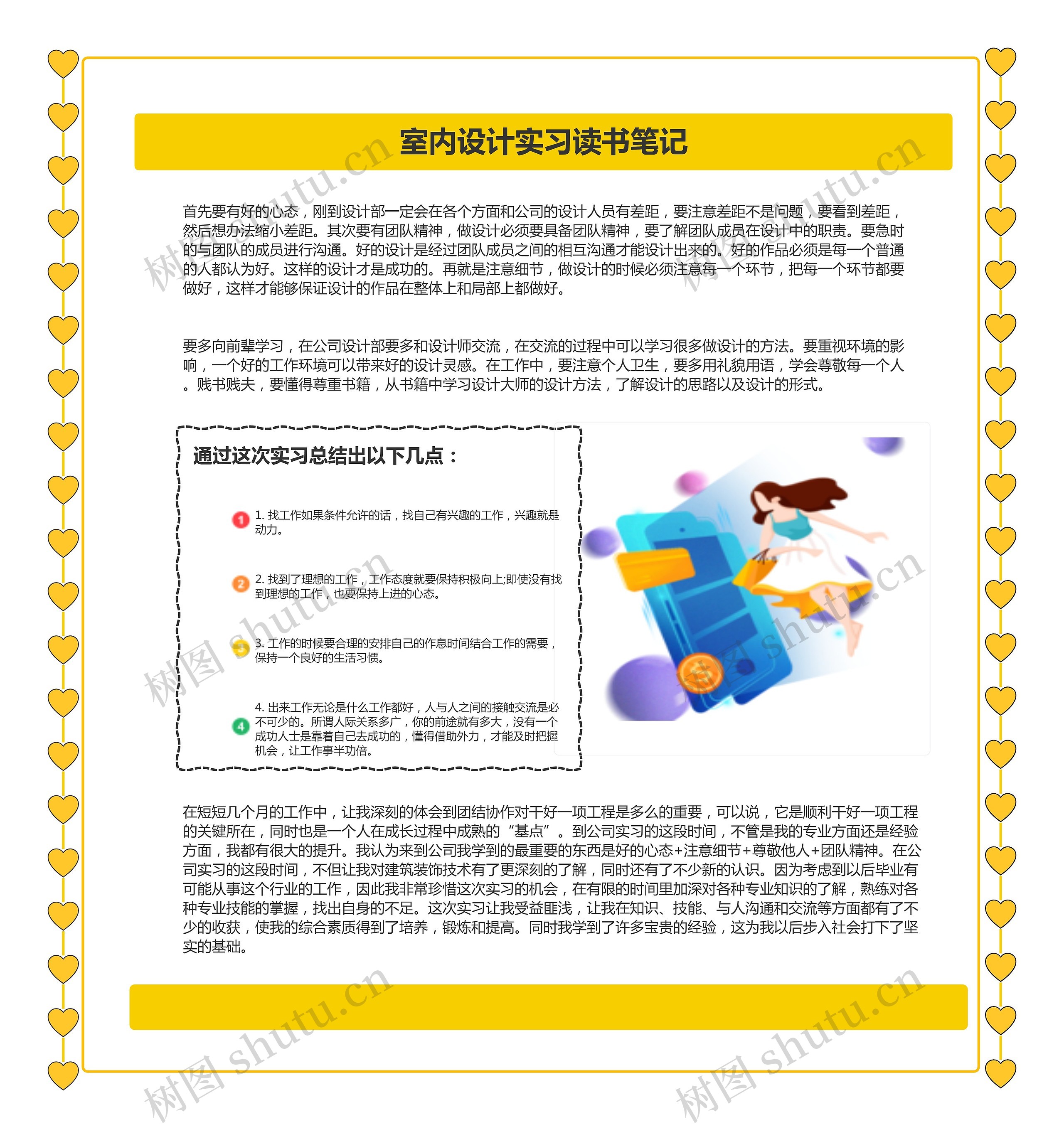 室内设计实习读书笔记思维导图高清图 室内设计实习读书笔记思维导图