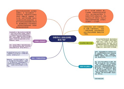 你能否走上创业这条路，谁说了算？  