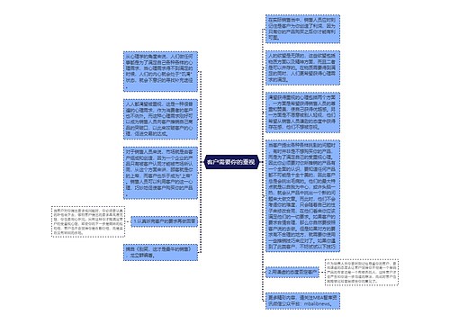 客户需要你的重视 