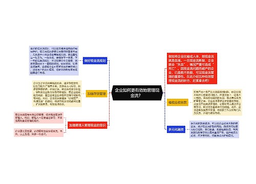 企业如何更有效地管理现金流？ 