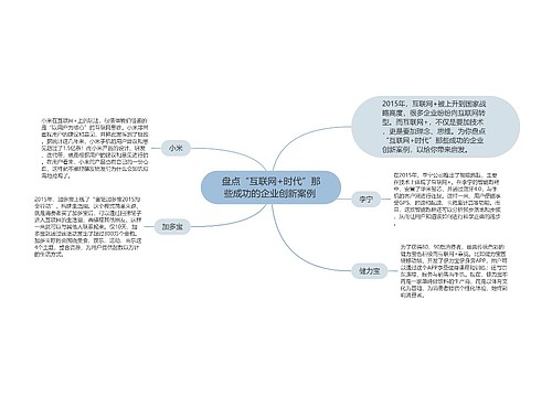 盘点“互联网+时代”那些成功的企业创新案例 