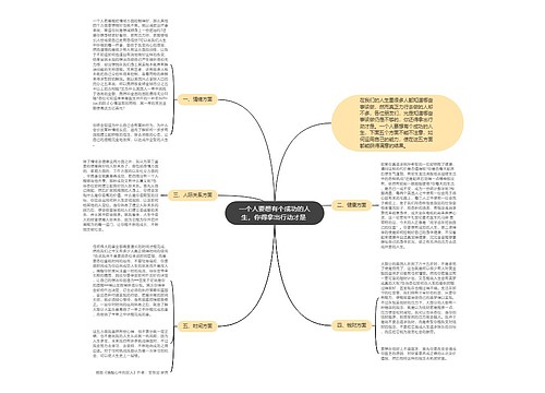 一个人要想有个成功的人生，你得拿出行动才是 