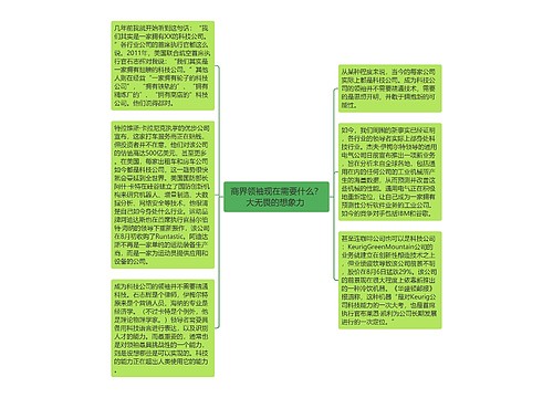 商界领袖现在需要什么？大无畏的想象力 