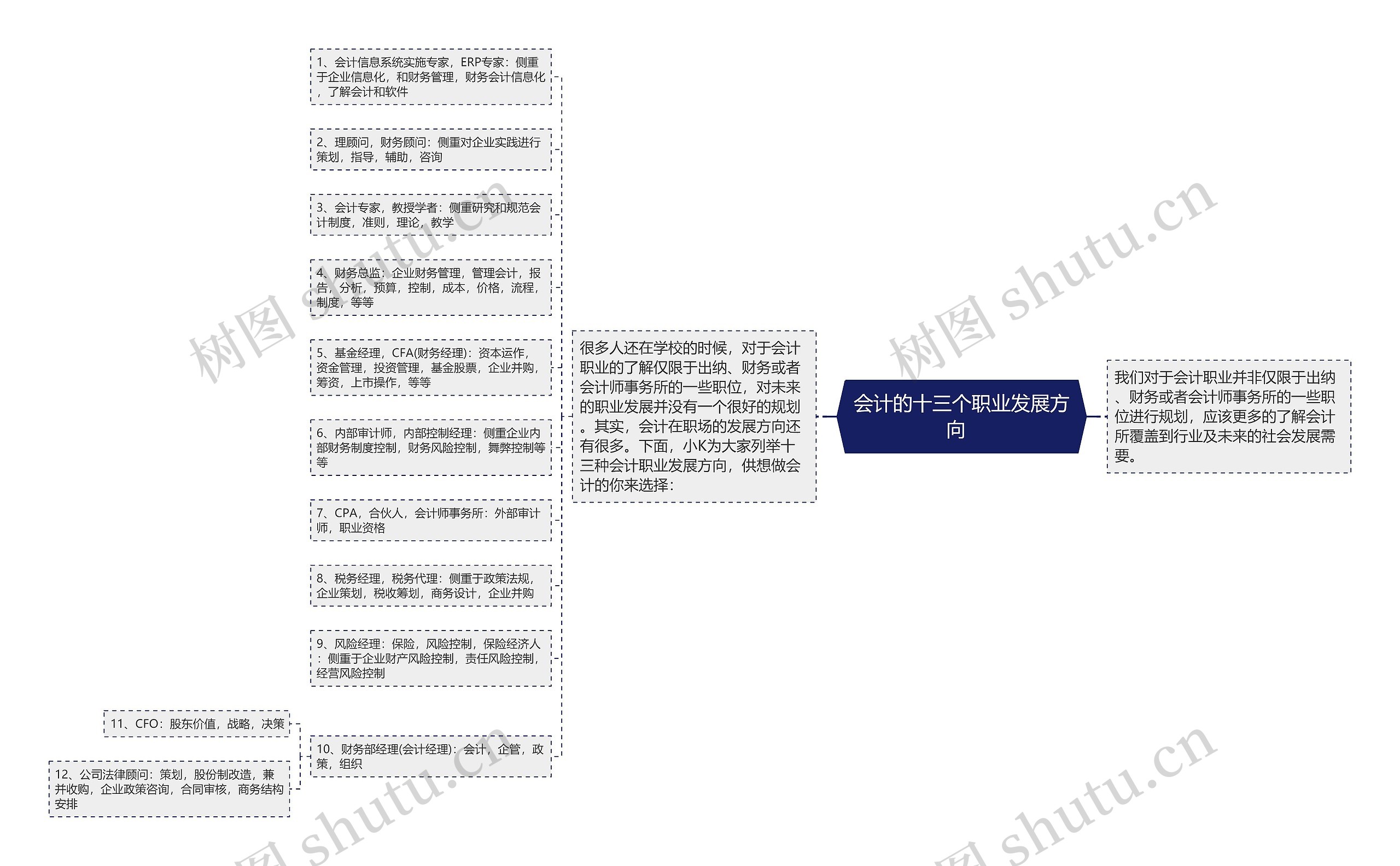 会计的十三个职业发展方向  