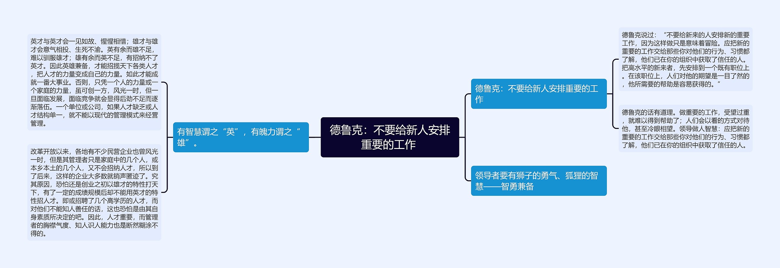 德鲁克：不要给新人安排重要的工作 