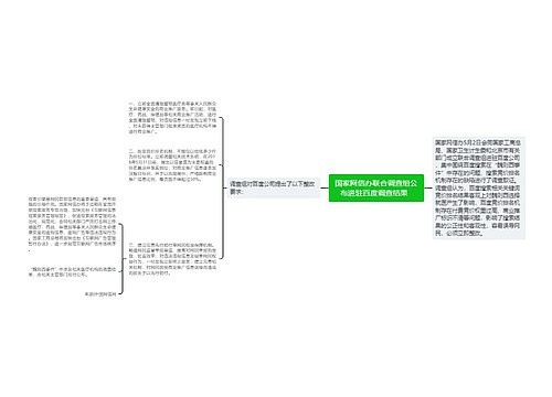 国家网信办联合调查组公布进驻百度调查结果  