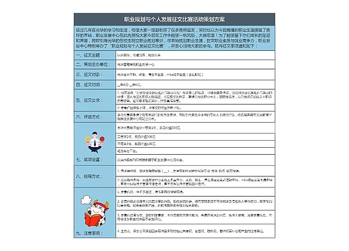 职业规划与个人发展征文比赛活动策划方案