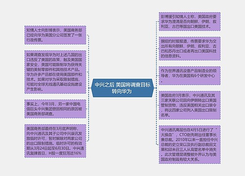 中兴之后 美国将调查目标转向华为 