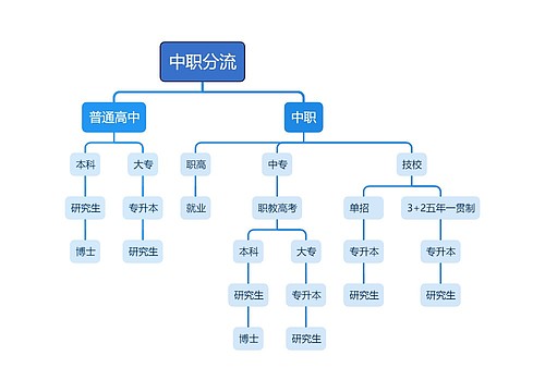 中职分流架构图