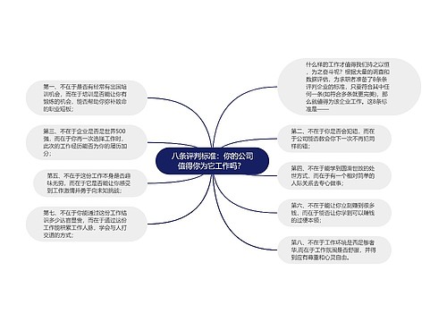 八条评判标准：你的公司值得你为它工作吗？ 