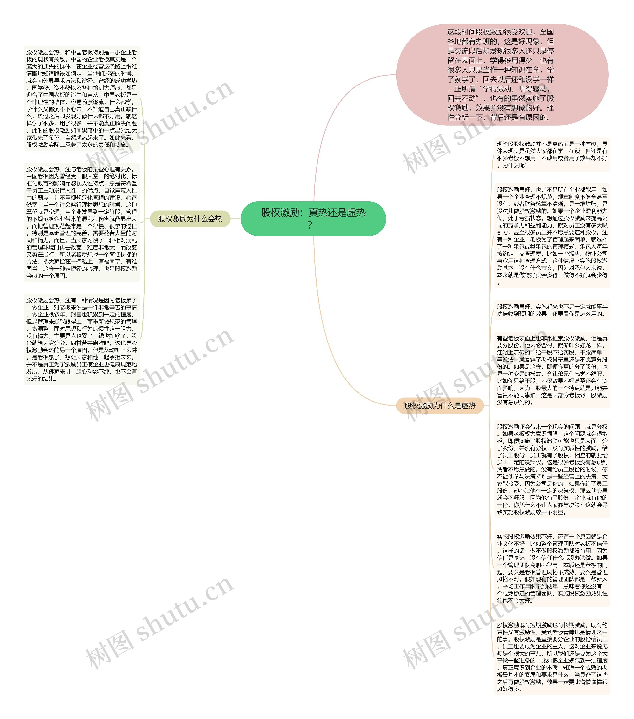股权激励：真热还是虚热？ 思维导图
