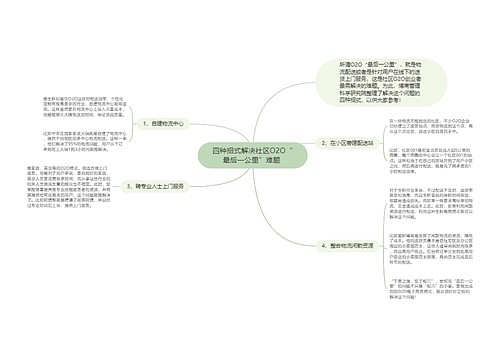 四种招式解决社区O2O“最后一公里”难题 