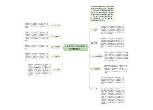 企业管理人员必须要懂的财务管理知识  