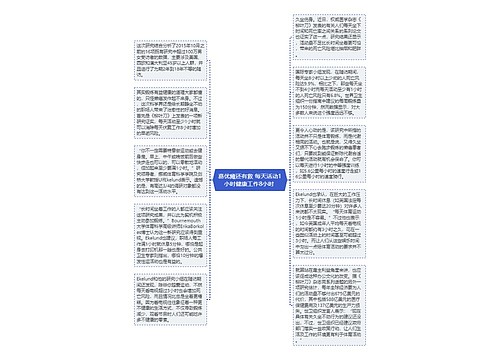 葛优瘫还有救 每天活动1小时健康工作8小时 