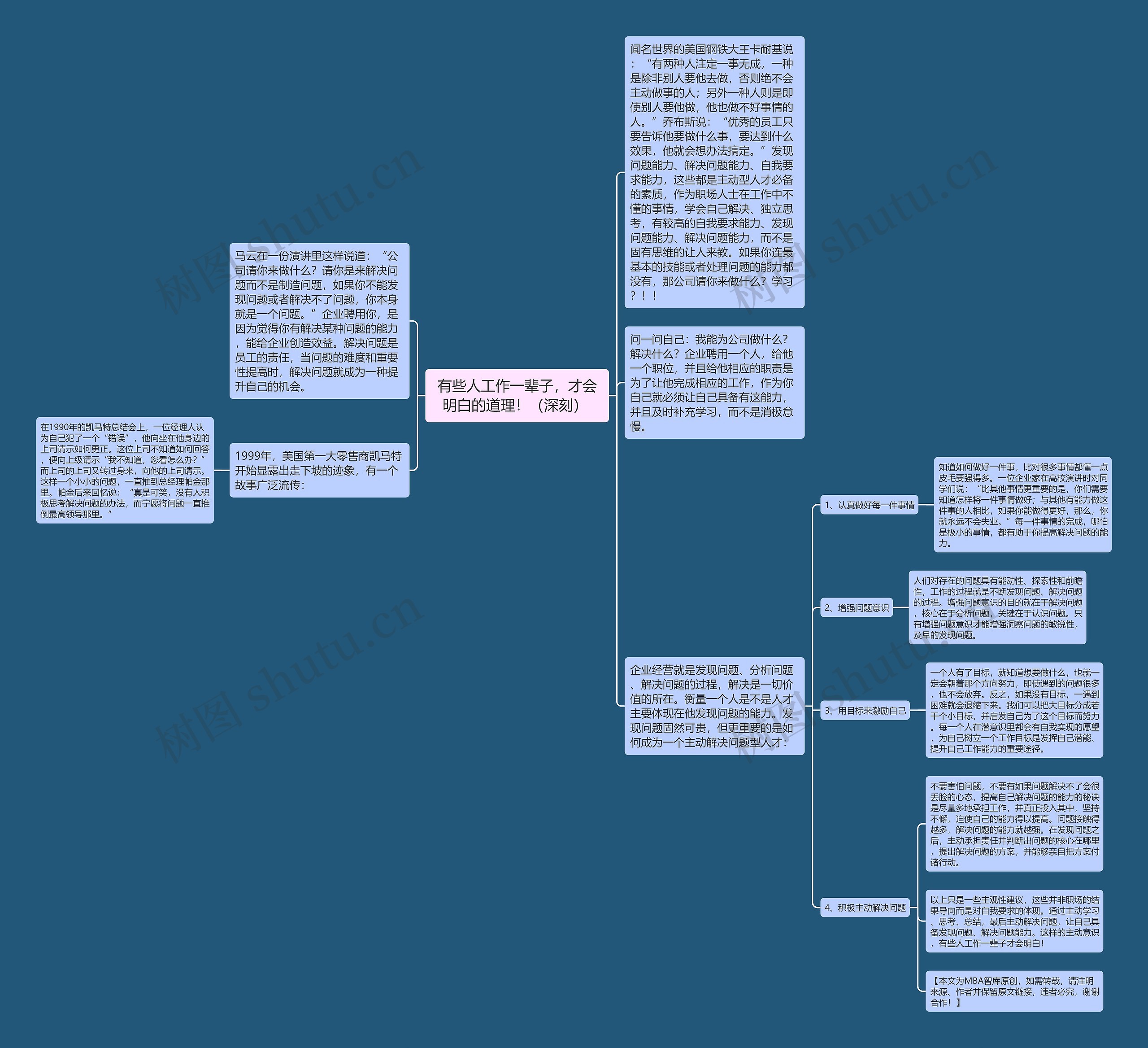 有些人工作一辈子，才会明白的道理！（深刻） 思维导图