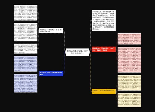 职场江湖生存秘籍，高手是这样练成的... 