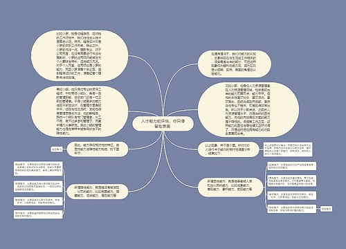 人才能力的评估，你只停留在表面 